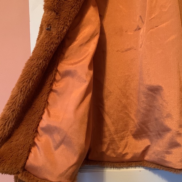 [sold] Vagabond Brown Tan Faux Fur Jacket - Small - Picture 7 of 11